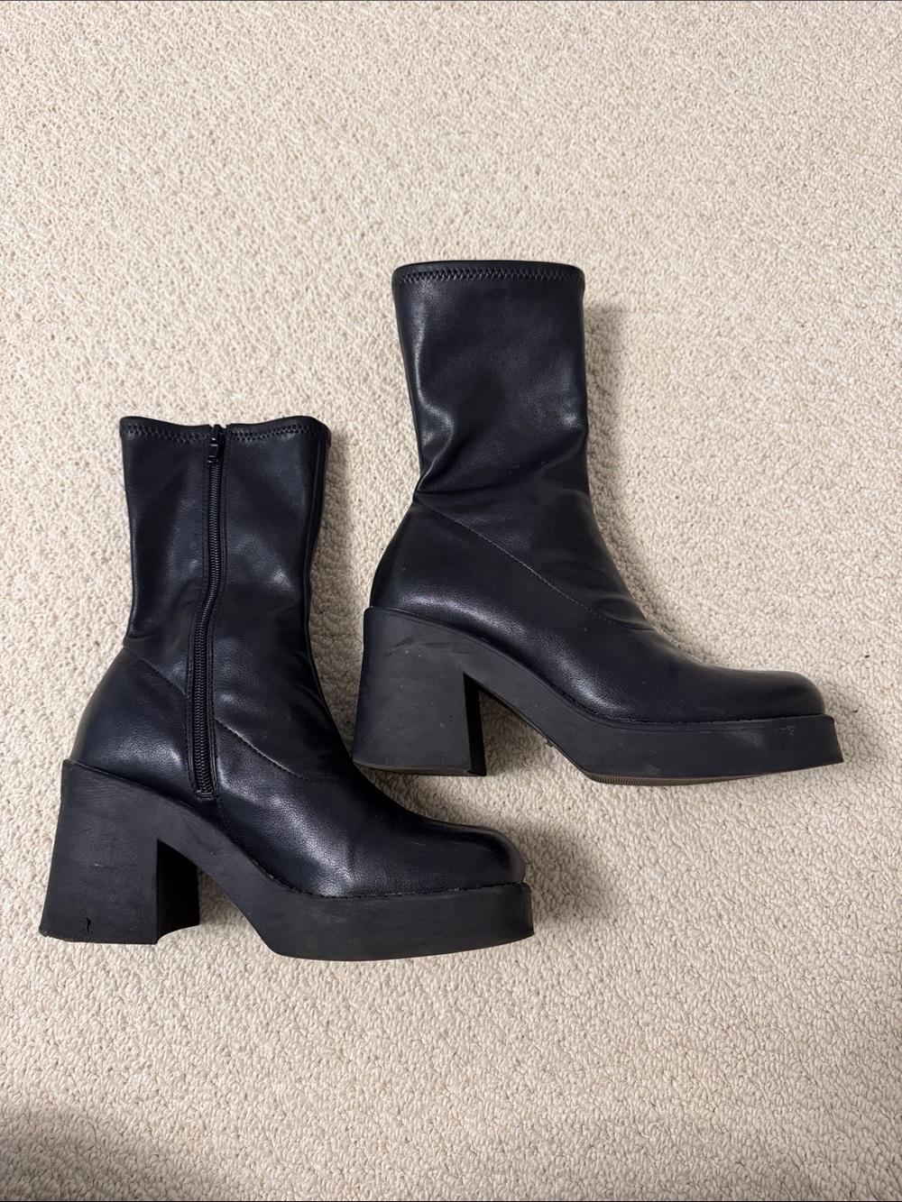 Steve Madden Klayton Boot in Black - Vegan Leather